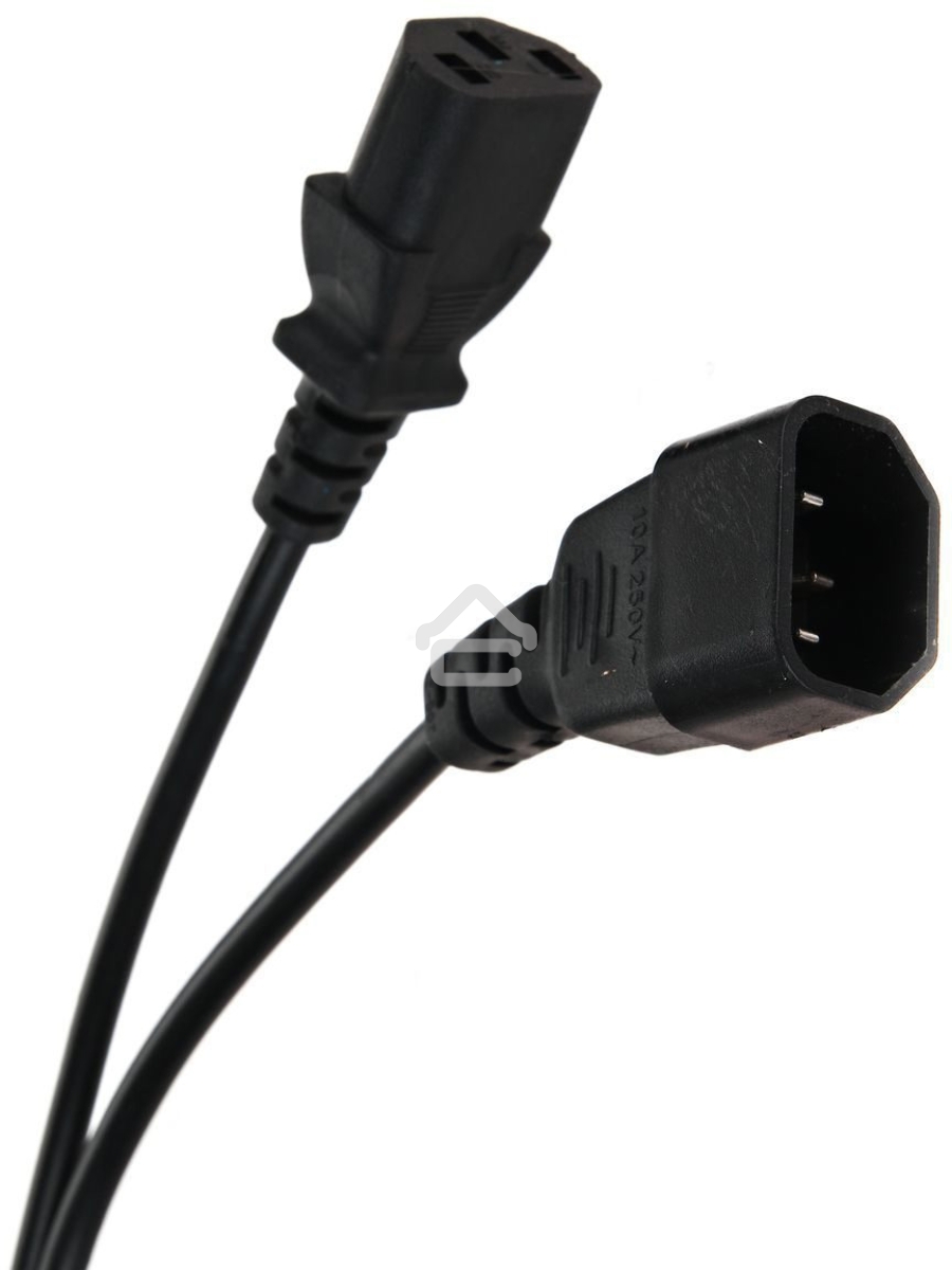 Кабель монитор - компьютер 1.8 метра 220V (UPS -> устройство) VDE 3G*0.5mm QUST(Aopen) ACE001-1.8м