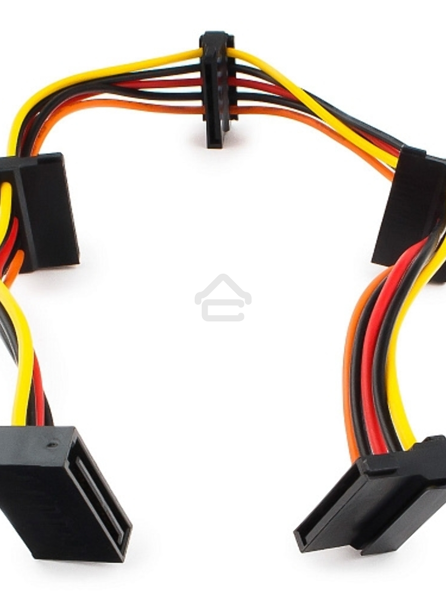 Кабель Cablexpert Кабеля питания SATA, 4x15pin(M)/15pin(F), 40см (CC-SATAMF-03)