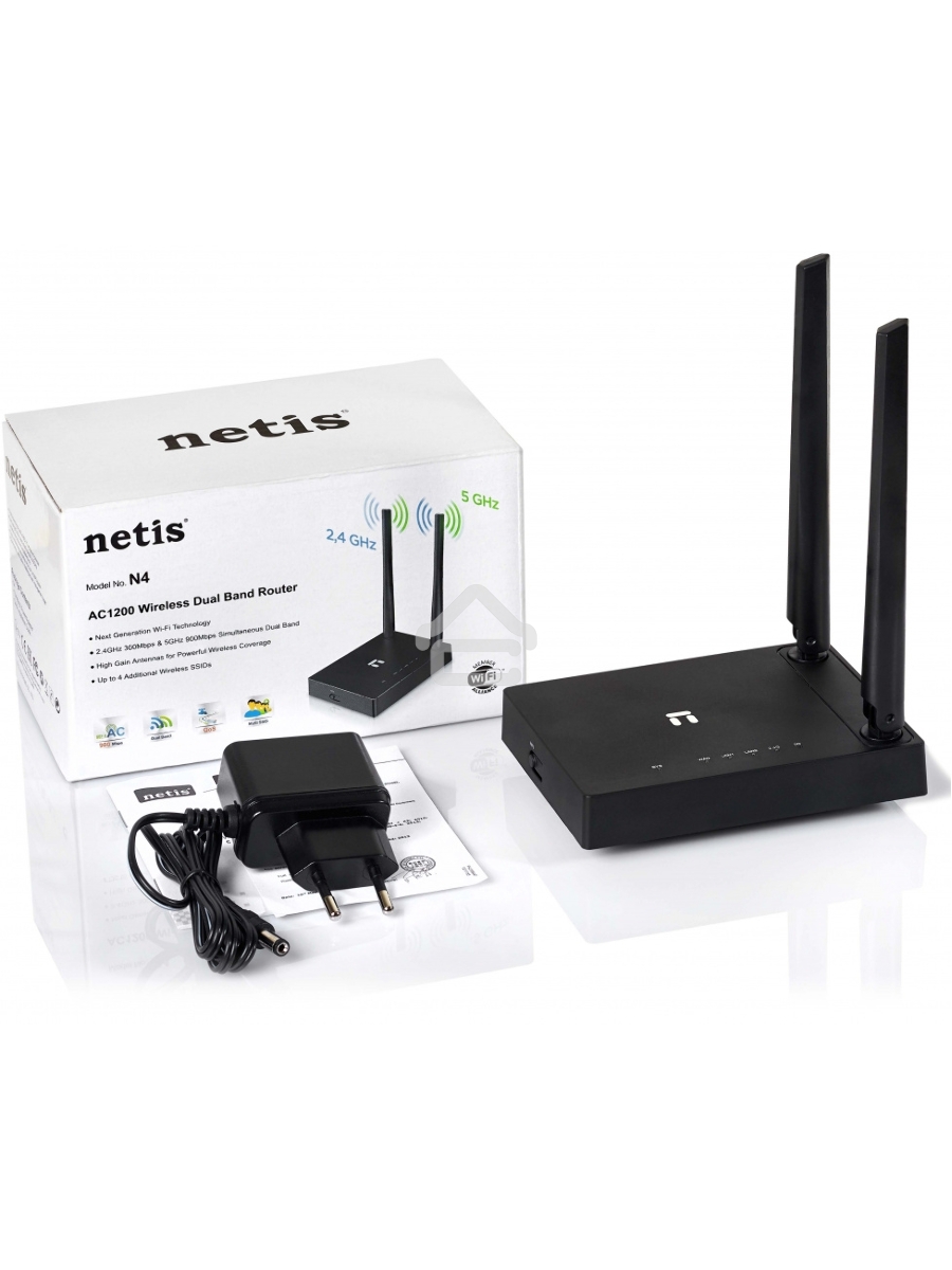 Маршрутизатор Wi-Fi 1200MBPS 10/100M DUAL BAN4D N NETIS