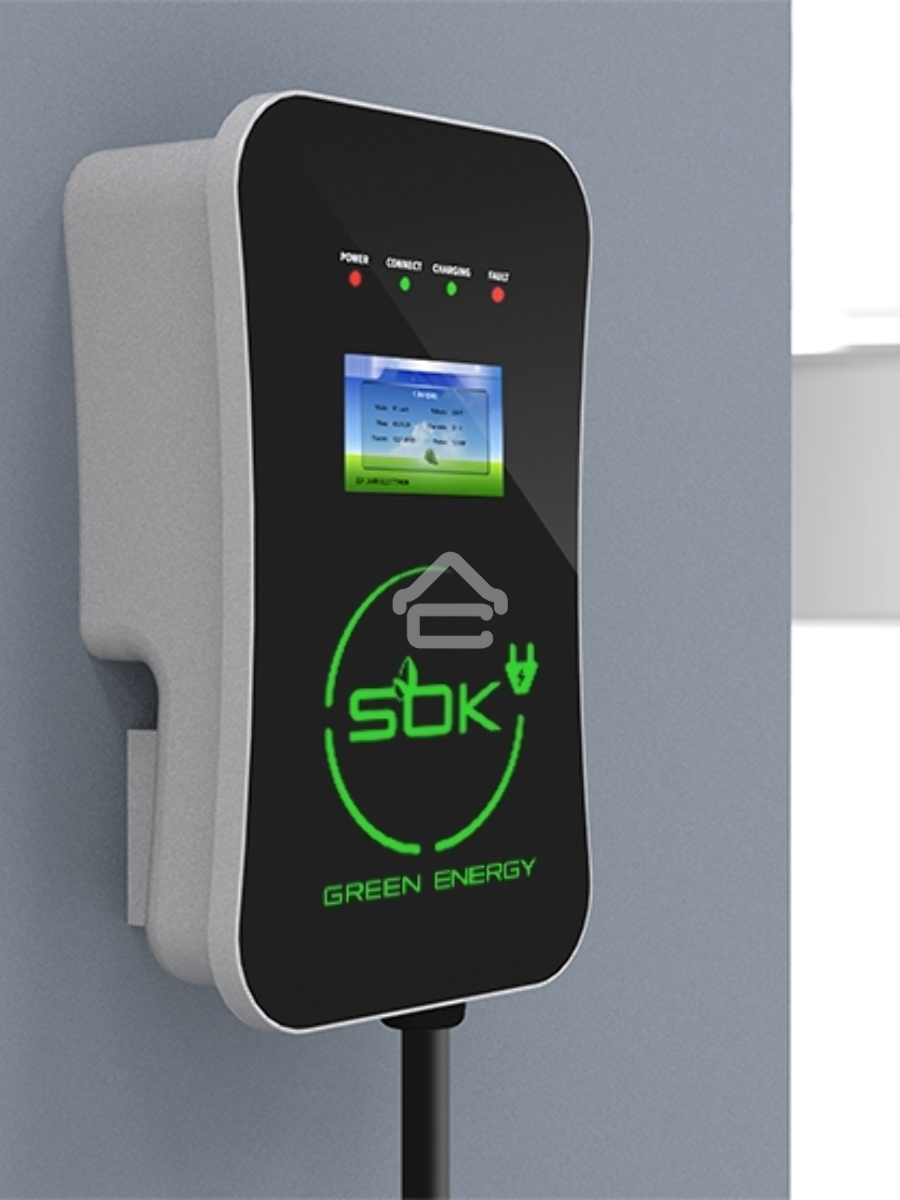 Зарядная станция S'OK Green Energy M3W Series Wallbox EV Charger SM3W10732542-0, 1-фаза, 7кВт (32А/ 220В), ocpp 1.6j, ip54