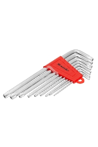 Набор ключей MATRIX имбусовых TORX, 9 шт: T10-T50, CrV, удлиненные, сатин. MATRIX 12306