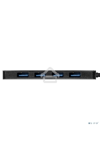 Хаб USB (концентратор) ExeGate DUB-4P/1 (кабель-адаптер USB3.0 --> 4xUSB3.0, Plug&Play, черный)