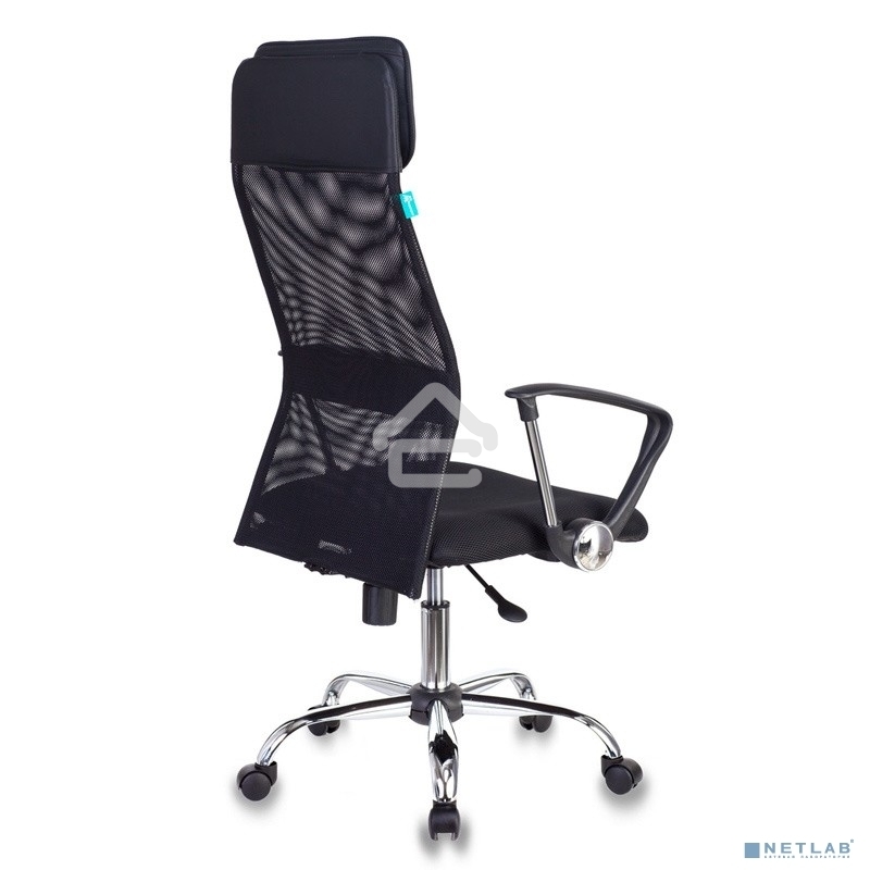 Кресло руководителя Бюрократ KB-6N/SL/B/TW-11 TW-01 TW-11 черный, сетка, крестовина хром