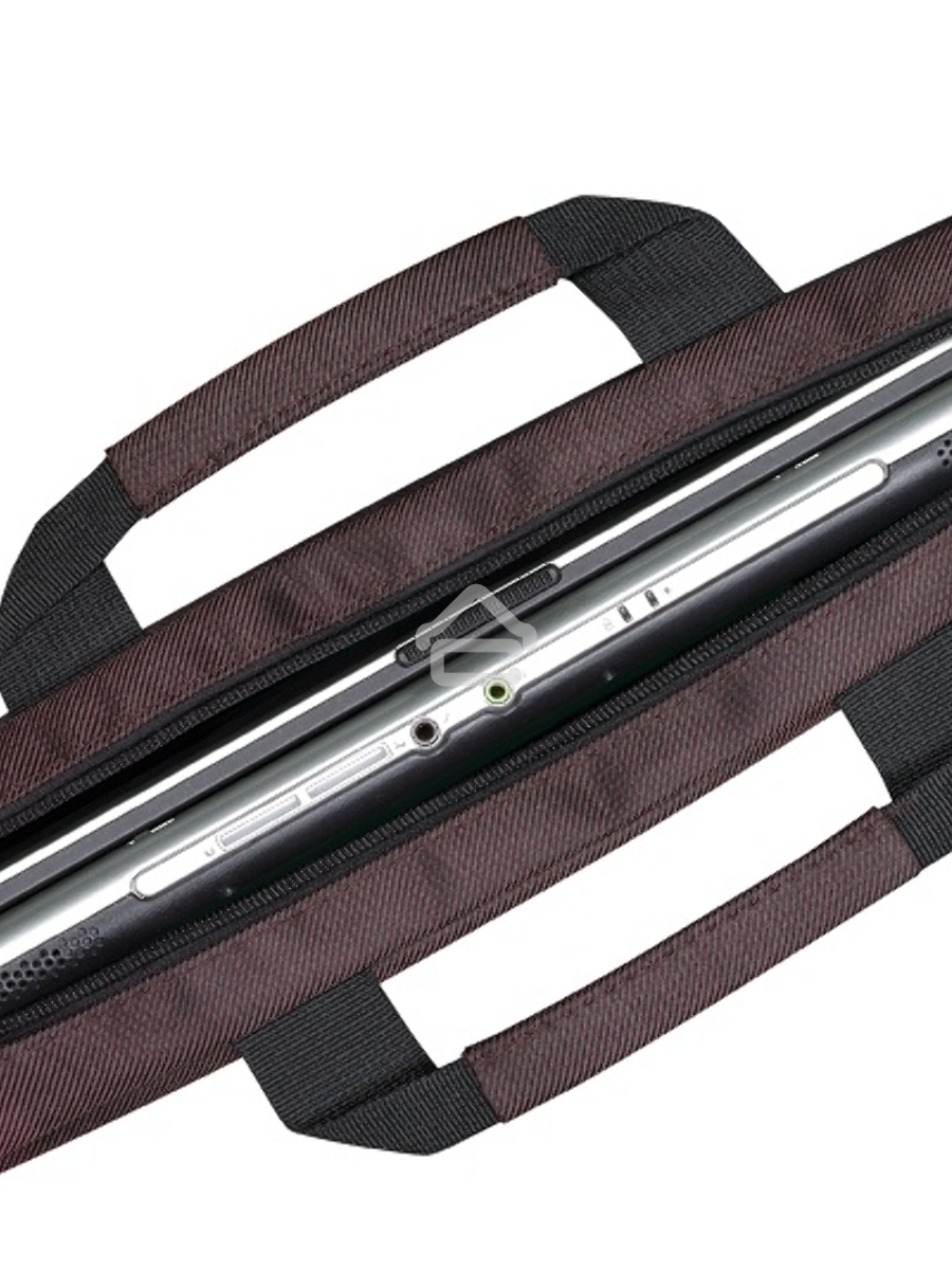 Сумка ExeGate EX212308RUS Start S15 Charcoal, темно-коричневая, полиэстер, для ноутбуков до 15.6