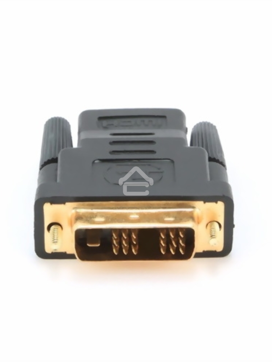 Переходник Cablexpert HDMI-DVI 19F/19M золотые разъемы, пакет, черный (A-HDMI-DVI-2)