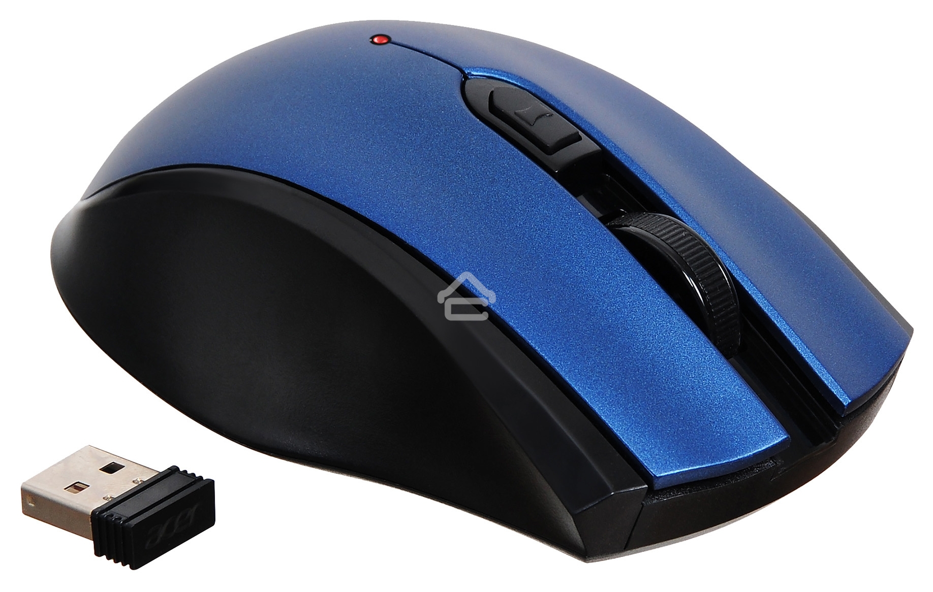 Мышь беспроводная Acer OMR031 черный/синий, 1600 dpi, радиоканал, USB, кнопки - 4