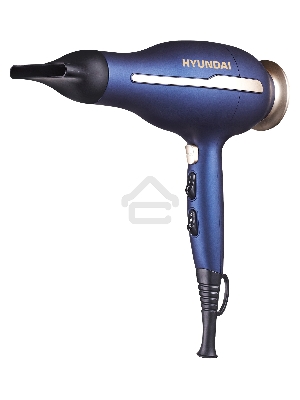 Фен Hyundai H-HDI0758 2400Вт синий/золотистый