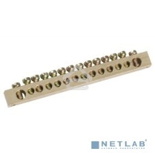 Шина PEN земля-ноль 6х9мм 12/2 (12групп/креп по краям) YNN11-12-100 IEK