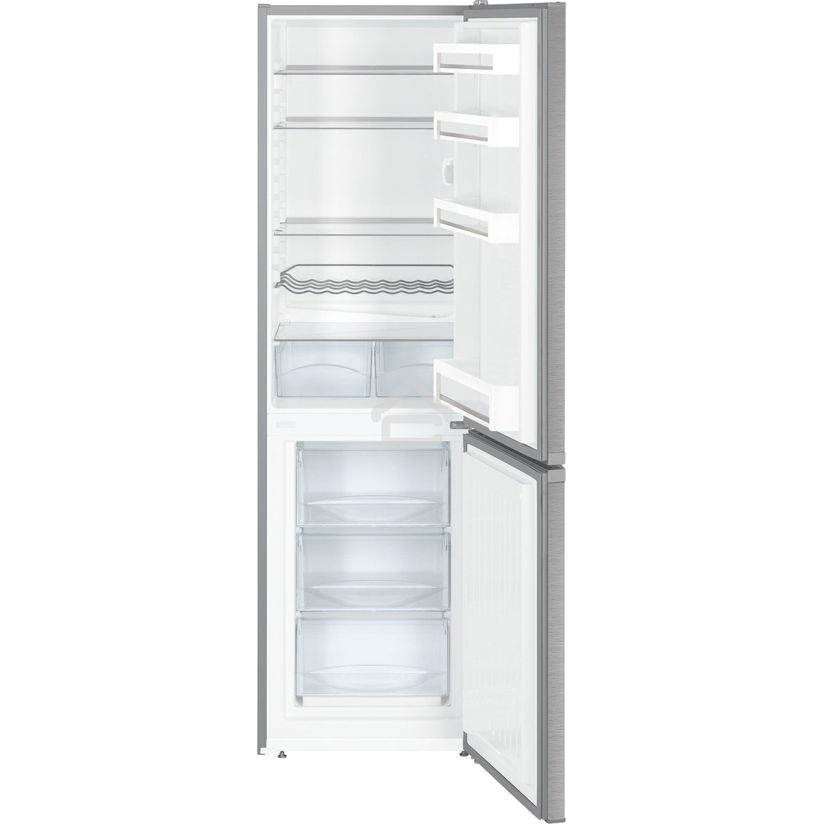 Холодильник Liebherr CUefe 3331-26 001 нержавеющая сталь двухкамерный 212/84л морозилка снизу