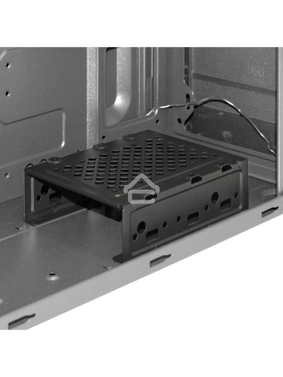 Компьютерный корпус Miditower ExeGate XP-332 Black, ATX, <без БП>, 2*USB, Audio