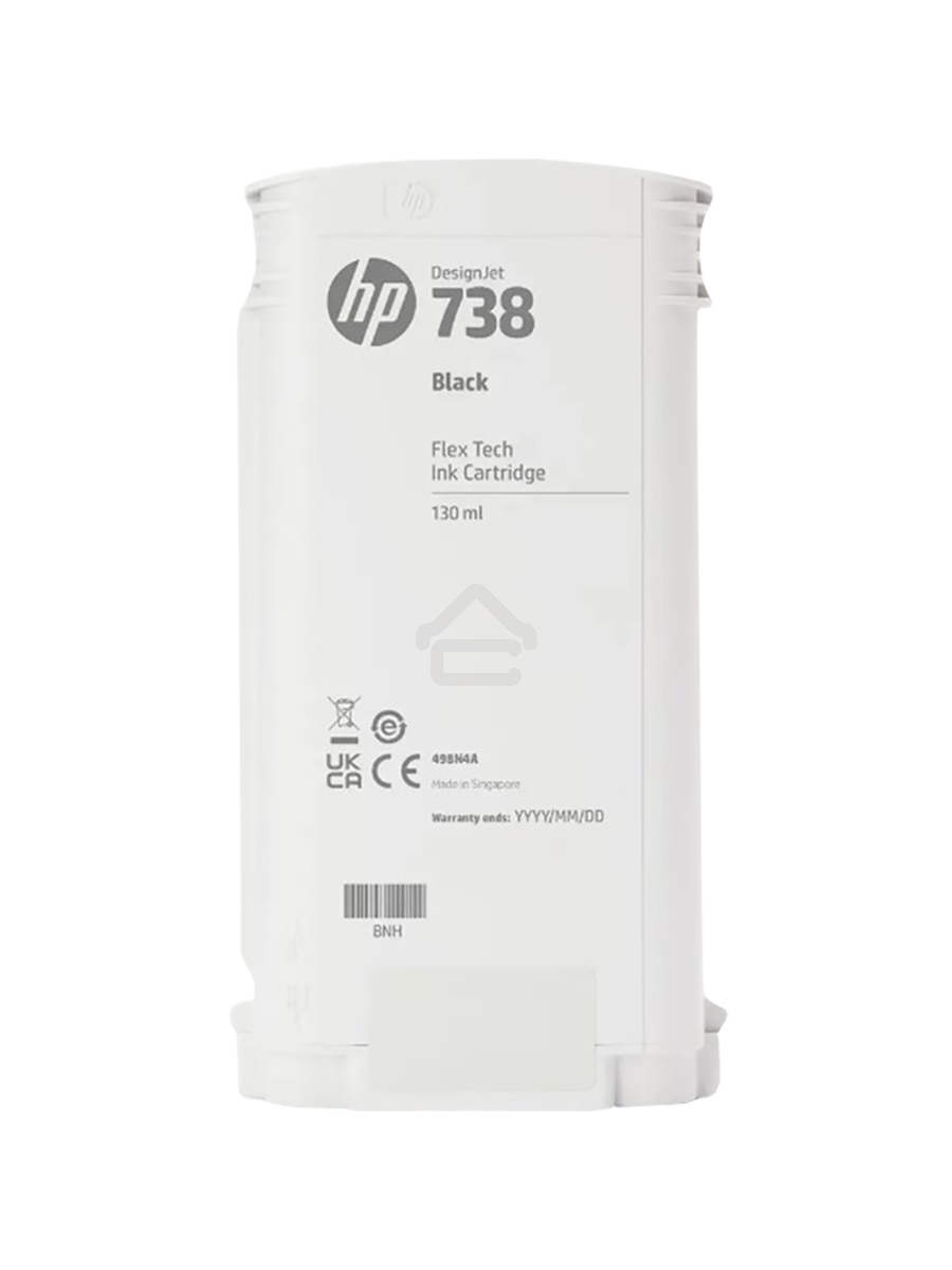 Картридж HP 738 для HP DesignJet T850, T950 MFP,Black, 130ml (ориг) 498N4A