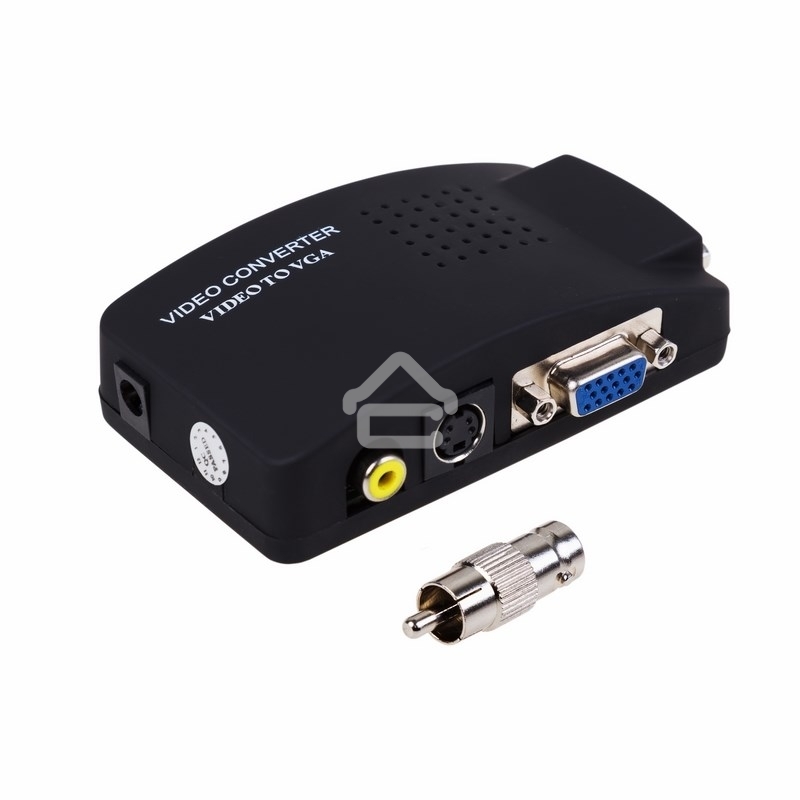 Конвертер Rexant BNC\RCA + S-video на VGA (в комплекте переходник гн. BNC – шт. RCA)