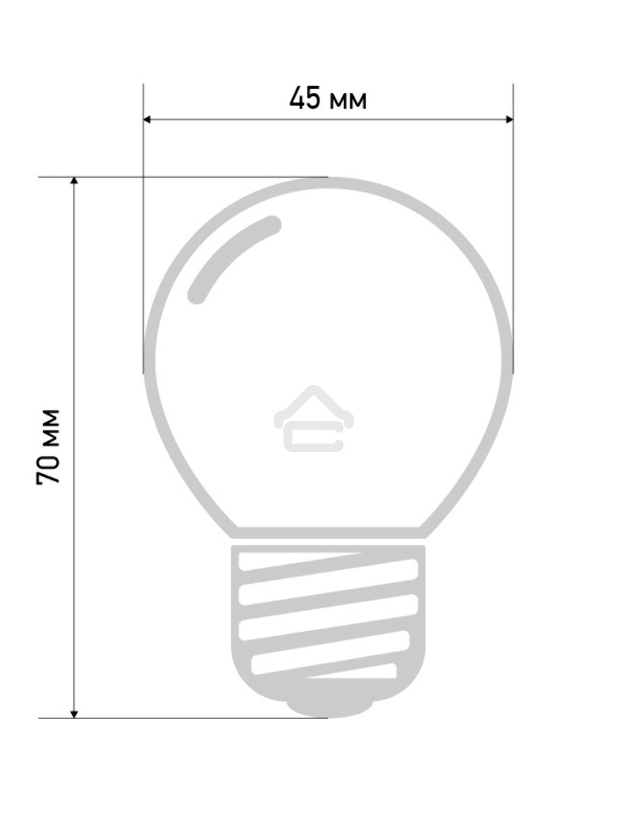 Лампа светодиодная d-45 3LED 1Вт шар E27 25лм 220В син. Neon-Night 405-113