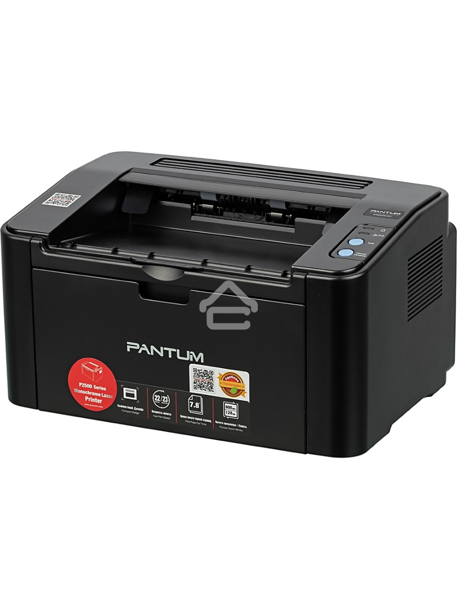 Принтер лазерный Pantum P2500, А4, ч/б, печ. до 22 стр/мин, 1200x1200 dpi, USB