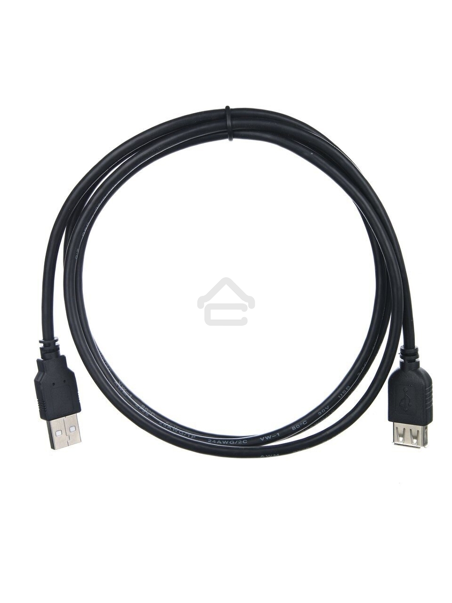 Кабель удлинительный TELECOM USB2.0 <Am-->Af> 1,5 м черный <TUS6990-1.5M>