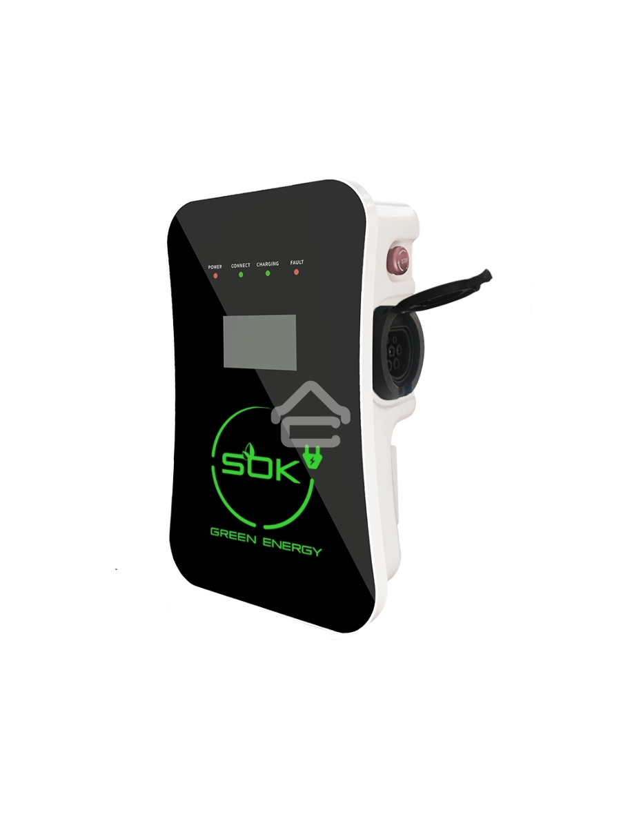 Зарядная станция S'OK Green Energy M3W Series Wallbox EV Charger SM3W10732542-0, 1-фаза, 7кВт (32А/ 220В), ocpp 1.6j, ip54