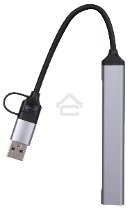 USB концентратор TypeC+adapter-->USB3.0+2USB2,0+SD+TF, VCOM