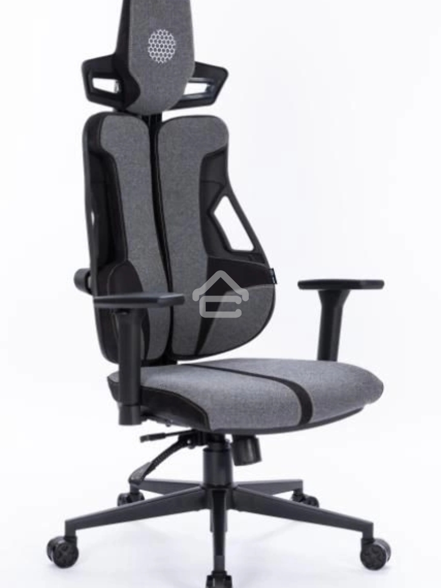 Кресло компьютерное Cactus CS-CHR-DUO-GYBK серый/черный