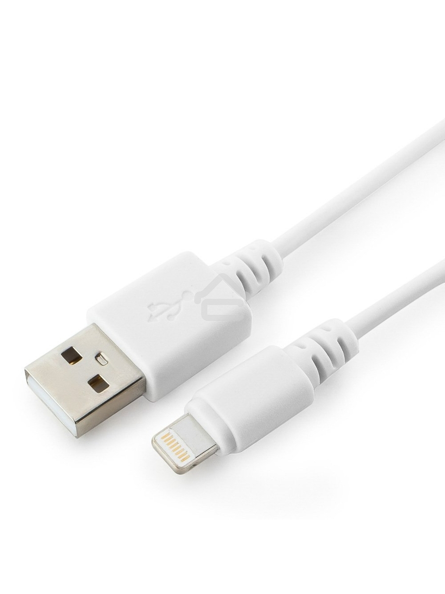 Кабель USB Cablexpert CC-USB-AP2MWP AM/Apple, для iPhone5/6 Lightning, 1м, белый, пакет