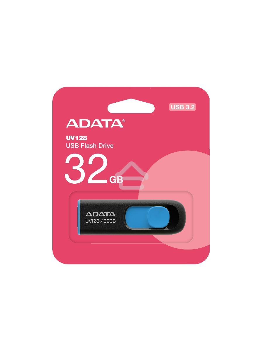 Флеш диск AData 32Gb UV128 AUV128-32G-RBE USB3.0 синий/черный