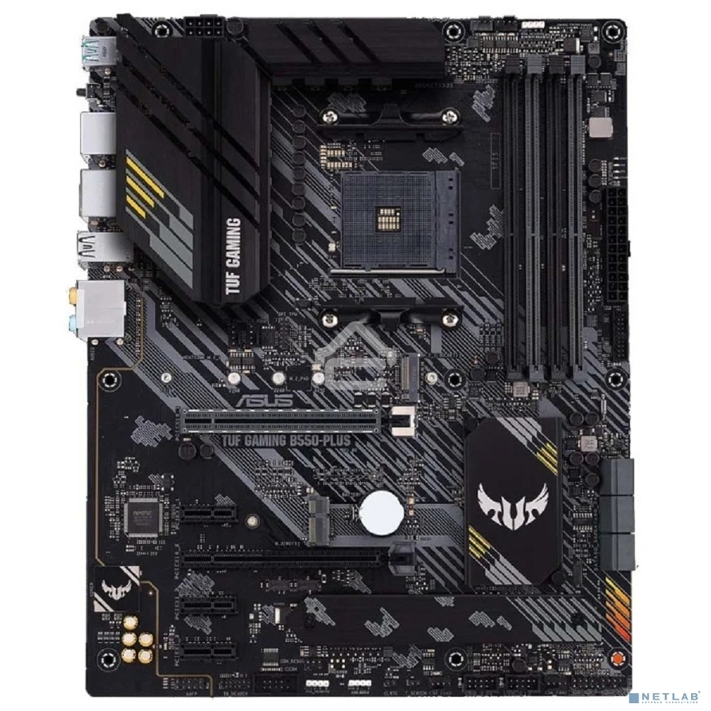 Материнская плата ASUS TUF GAMING B550-PLUS, AM4, AMD B550, 4xDDR4, 6xSATA, 2xM.2, 1xPCIe 4.0 x16, 1xPCIe 3.0 x16, 3xPCIe x1, 1xHDMI, 1xDP, 1x 2.5Gb LAN, 4xUSB-A 3.2 Gen 1, 1xUSB-A 3.2 Gen 2, 2xUSB-A 2.0, 1xUSB-C 3.2 Gen 2, 5x3.5 мм, 7.1, ATX