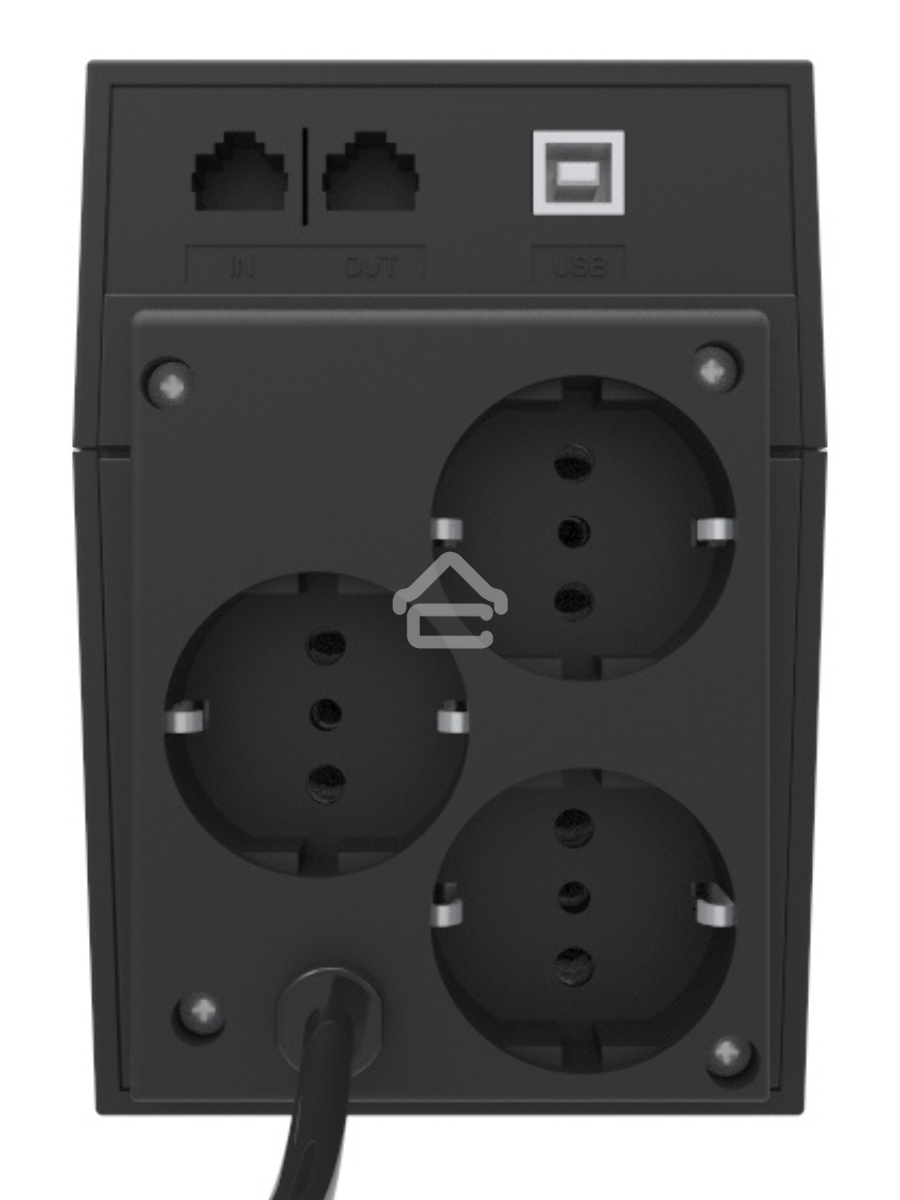 Источник бесперебойного питания Powercom Raptor RPT-600A EURO 360Вт 600ВА черный