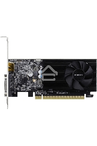 Видеокарта Gigabyte GV-N1030D4-2GL NVidia GeForce GT 1030, 2Gb DDR4/64-bit, PCI-Ex16 3.0, DVI-Dx1, HDMI2.0bx1, LP, 2-slot cooler, Retail