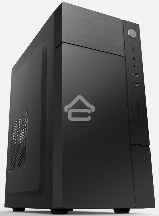 Компьютерный корпус с блоком питания 450Вт./Case Forza mATX case, black, w/PSU 450W 12cm, w/2xUSB 2.0, w/pwr cord, w/o FAN