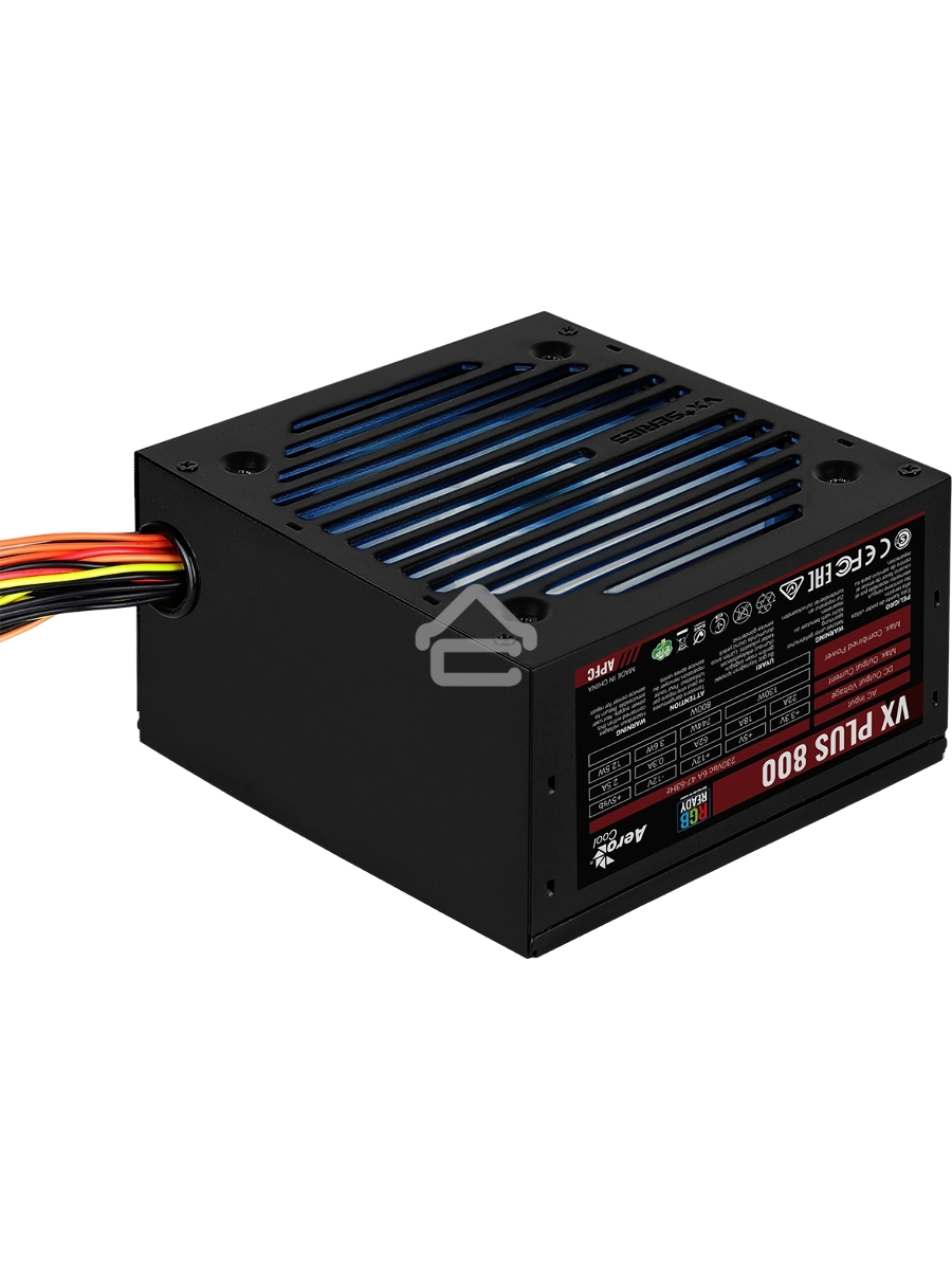 Блок питания Aerocool / Formula VX PLUS 800 RGB, 800Вт, 120мм, черный