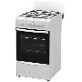 Плита газовая Darina A 3001 W белый/черный, конфорок 4 шт, духовка 50 л, 50 см x 85 см x 56 см