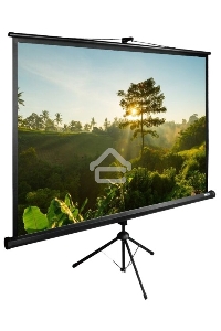 Экран Cactus 200x200см TriExpert CS-PSTE-200х200-BK 1:1 напольный рулонный