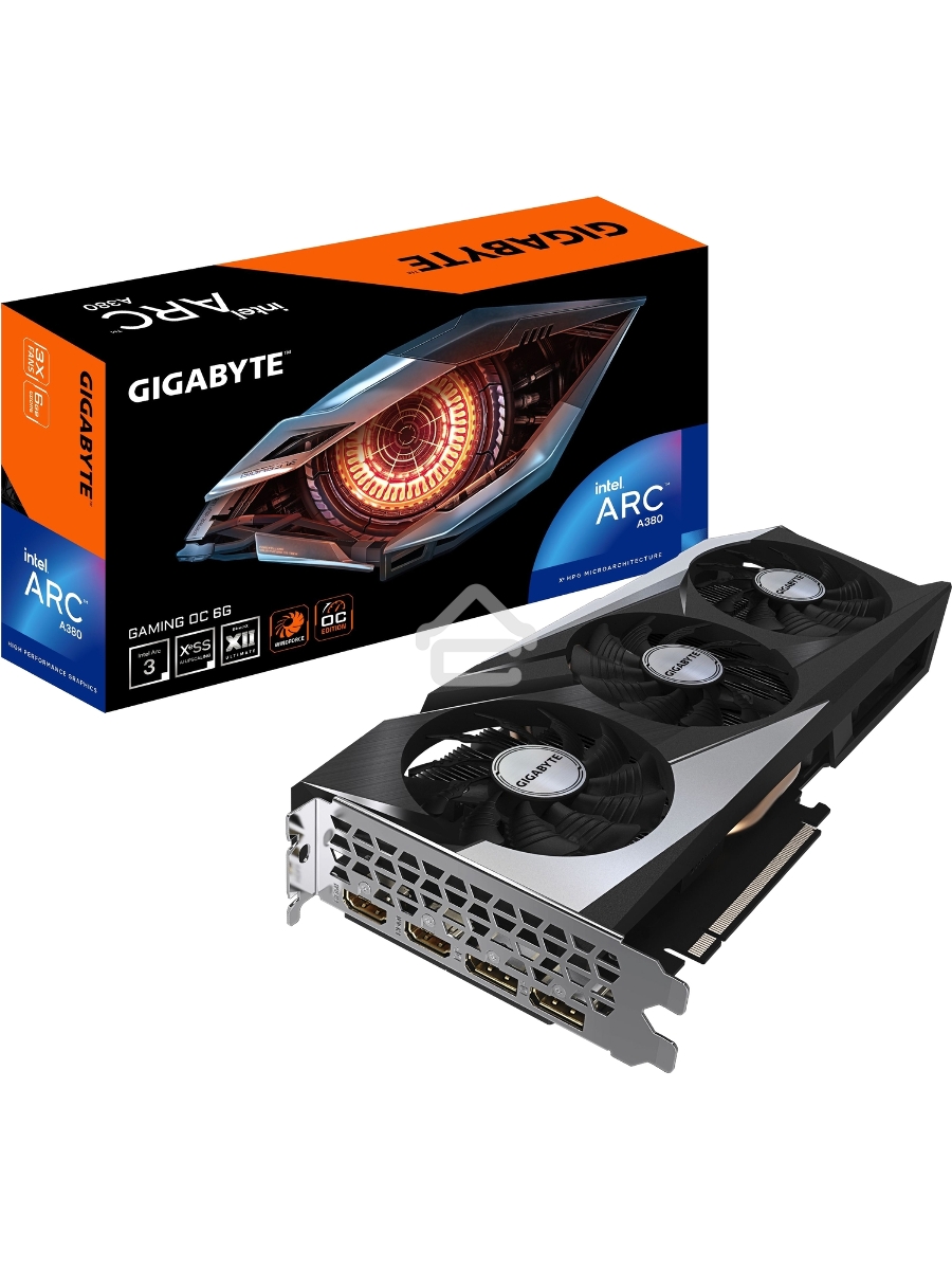 Видеокарта Gigabyte A380 GAMING OC GV-IA380GAMING OC-6GD