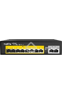 Коммутатор Netis P110C 10-портовый PoE+ коммутатор Fast Ethernet / 8*PoE+ 2 порта 802.3af / 802.3at