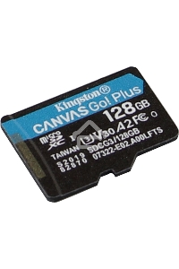ФлешКарта Kingston 128GB microSDXC Canvas Go Plus 170R A2 U3 V30 Single Pack w/o ADP EAN: 740617301243