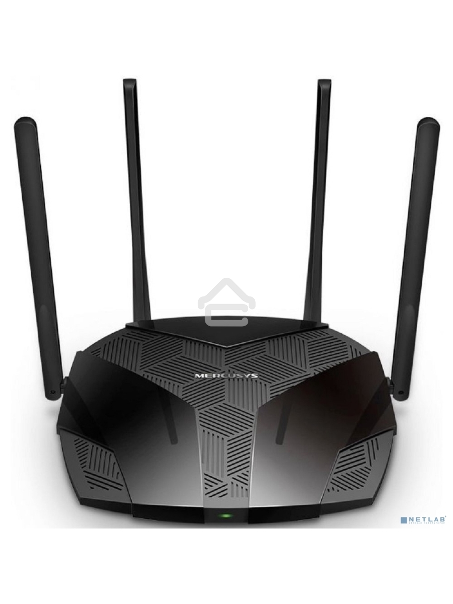 Роутер Mercusys MR70X AX1800 Dual-Band WiFi 6 Router, 574 Mbps at 2.4 GHz + 1201 Mbps at 5 GHz,4× Fixed External Antennas, 3× Gigabit LAN Ports, 1× Gigabit WAN Port, 1024-QAM, OFDMA, Router/Access Point Mode, MU-MIMO, WPA3, TWT, BSS Color