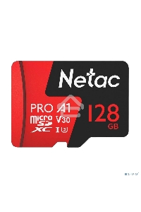 Флеш карта MicroSD card Netac P500 Extreme Pro 128GB, retail version w/o SD adapter