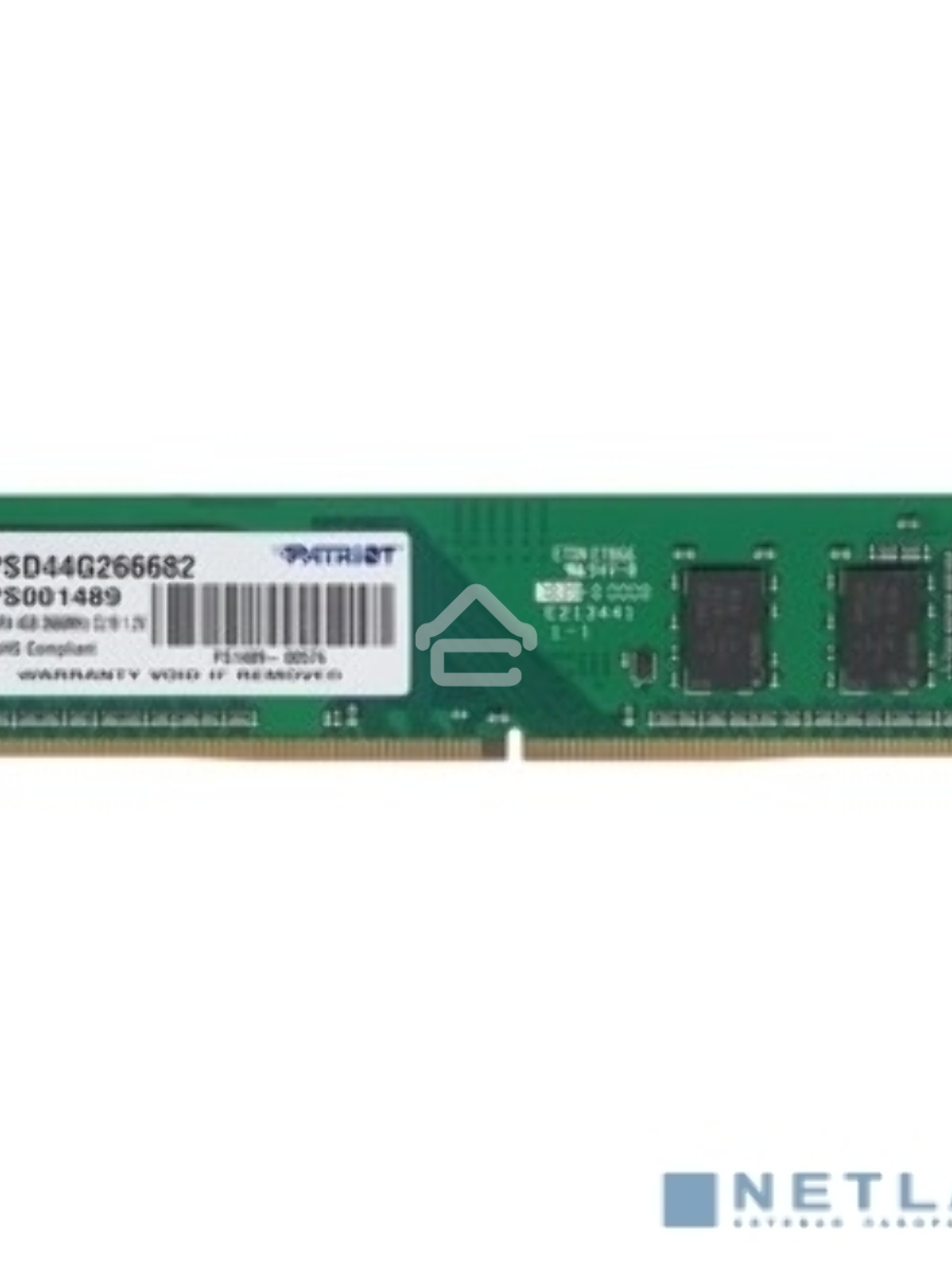 Оперативная память Patriot, DDR4, 4GB (1x4 GB), 2666 MHz, CL19, DIMM
