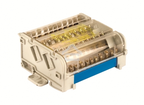 Блок распределительный 4p 5х6мм на DIN-рейку ДКС BD10074