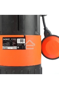 Садовый насос дренажный Patriot F 500 D 500Вт 7500л/час