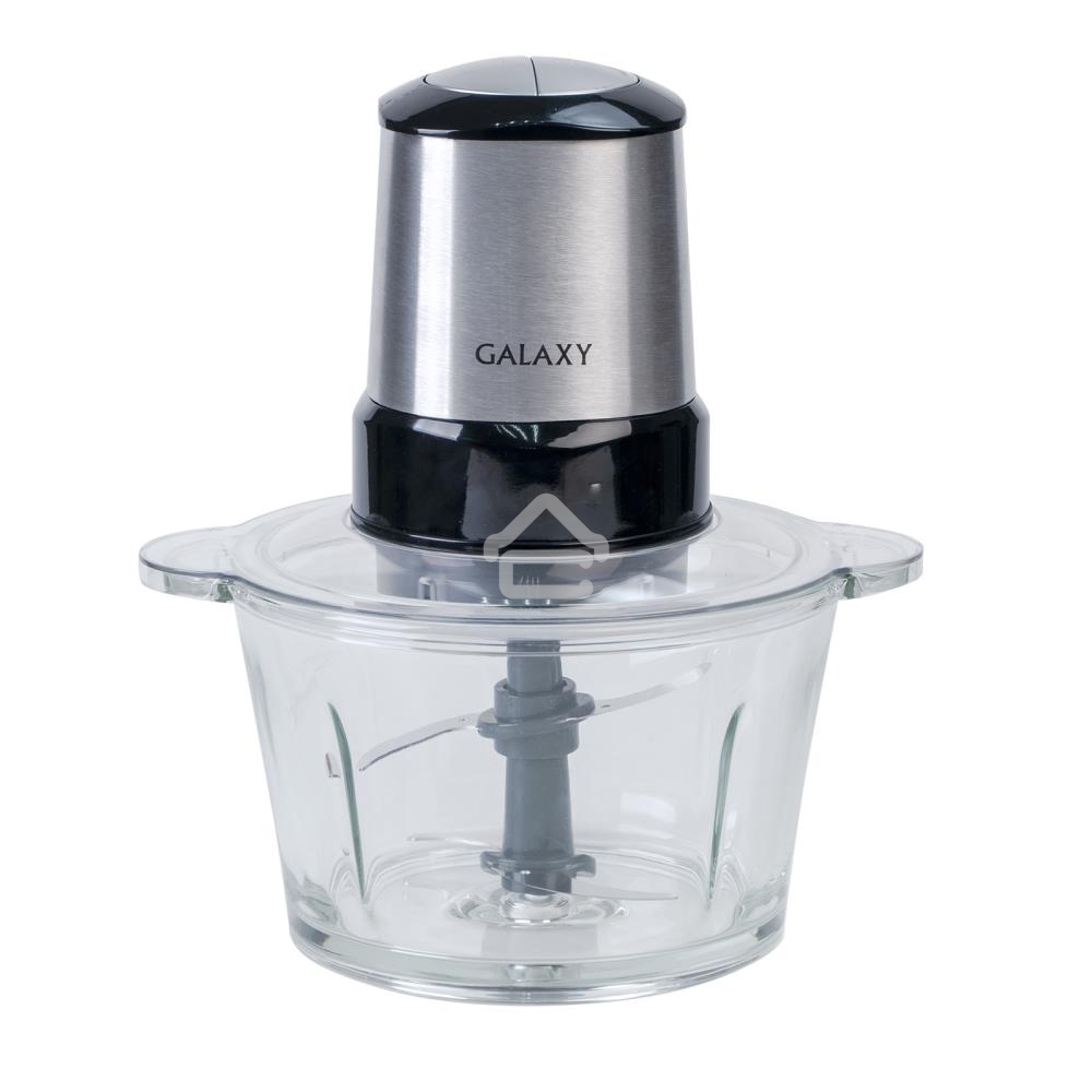 Измельчитель электрический Galaxy Line GL 2355, серебристый с черным, стеклянная чаша 1,5 л, 400 Вт, импульсный режим