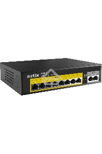 Коммутатор Netis P110C 10-портовый PoE+ коммутатор Fast Ethernet / 8*PoE+ 2 порта 802.3af / 802.3at