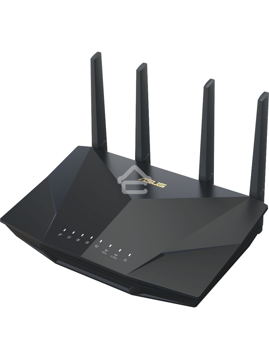 Маршрутизатор Asus RT-AX5400 AX5400 10/100/1000 компл.:устройство/крепления/адаптер черный (упак.:1шт)