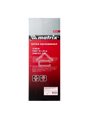 Сетка MATRIX абразивная, P 180, 106x280мм, 25шт MASTER 75176