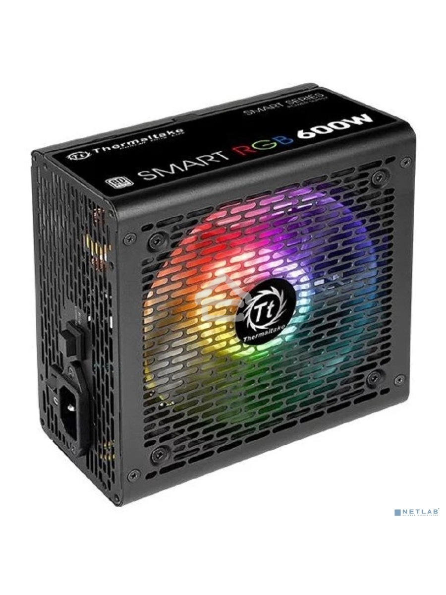 Блок питания Thermaltake Smart RGB (PS-SPR-0600NHSAWE-1), 600Вт, 80 PLUS, 120мм, черный