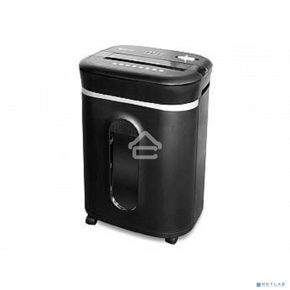 Шредер ГЕЛЕОС УМ28-4, DIN P-4 (4 ур-нь секр.), фрагмент 3,9х30мм, 19-21 лист (70г/м2), CD/пл.карты/скрепки/скобы, 28 литров