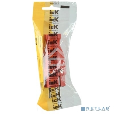 Вилка прямая ОМЕГА ВБп3-1-0м IP44 каучук красн. ИЭК PKR01-016-2-K04