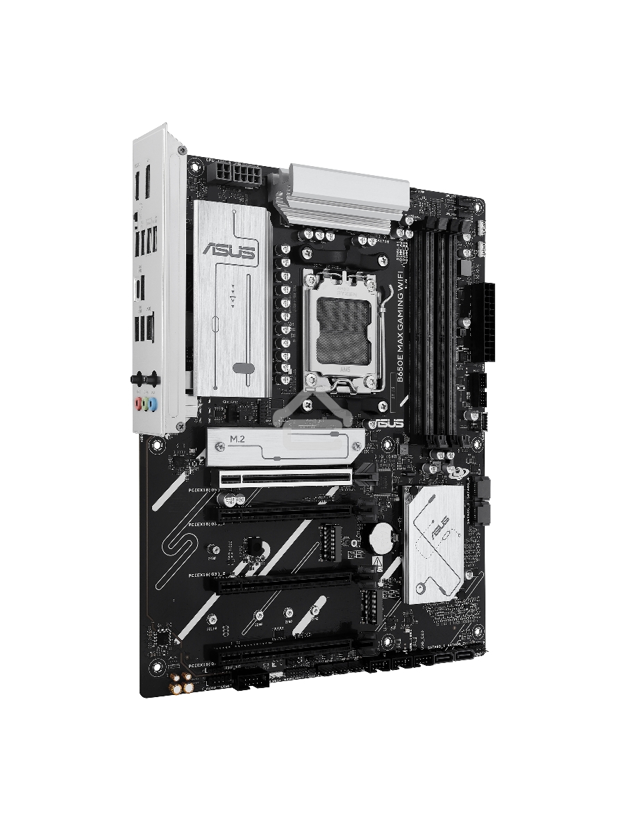 Материнская плата ASUS B650E MAX GAMING WIFI, AM5, AMD B650, 4xDDR5, 4xSATA, 3xM.2, 1xPCIe 5.0 x16, 1xPCIe 4.0 x16, 2xPCIe 3.0 x1, 1xDP, 1xHDMI, 1x2.5Gb LAN, Wi-Fi 6E, Bluetooth 5.3, 4xUSB-A 10Gbps, 1xUSB-C 10Gbps, 2xUSB-A 5Gbps, 2xUSB-A 2.0, 3x3.5 мм, 7.