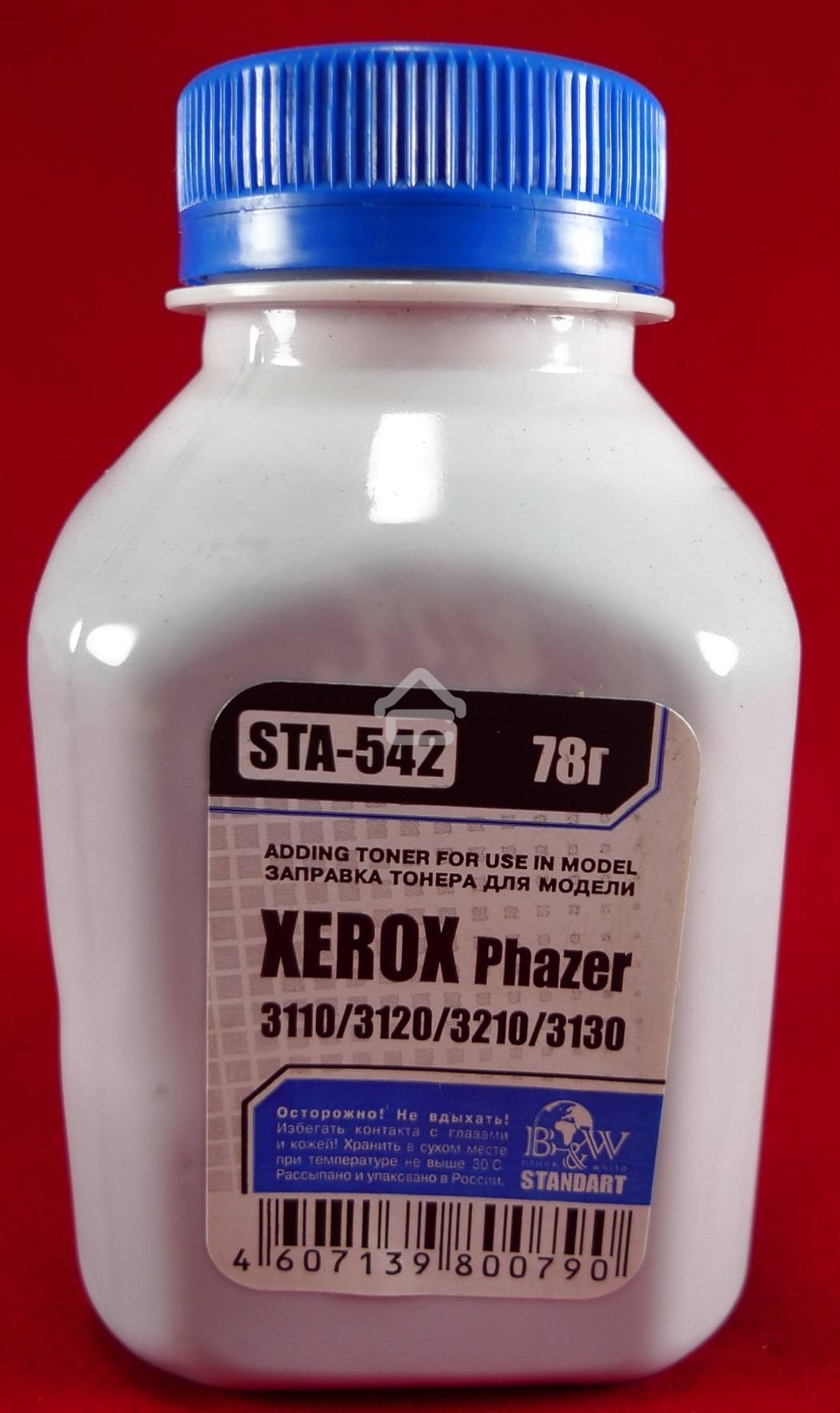 Тонер XEROX Phaser 3110/3119/3120/3121/3130/3210/PE 16 (фл, 78г) B&W Standart фас России