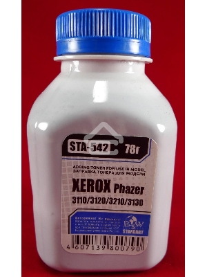 Тонер XEROX Phaser 3110/3119/3120/3121/3130/3210/PE 16 (фл, 78г) B&W Standart фас России