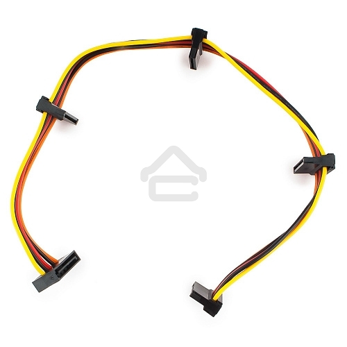 Кабель Cablexpert Кабеля питания SATA, 4x15pin(M)/15pin(F), 40 см (CC-SATAMF-03)